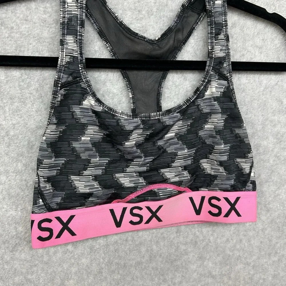 Victorias Secret VSX Sport Bra Small Black Compression